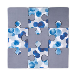 Pehme pehmete padjadega puzzle matt, 150x150x8, sinine hind ja info | Tegelustekid | kaup24.ee