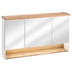 Vannitoakapp Hakano Bonevile, 120x70 cm, valge/pruun цена и информация | Шкафчики для ванной | kaup24.ee