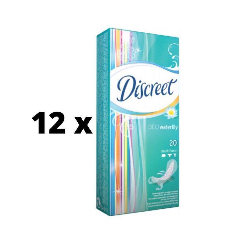 Hügieenisidemed DISCREET Vesiroos, 20 tk x 12 tk pakendis hind ja info | Tampoonid, hügieenisidemed, menstruaalanumad | kaup24.ee