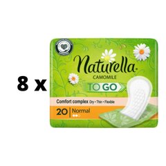 Hügieenisidemed NATURELLA TO GO, 20 tk x 8 tk pakendis цена и информация | Тампоны, гигиенические прокладки для критических дней, ежедневные прокладки | kaup24.ee