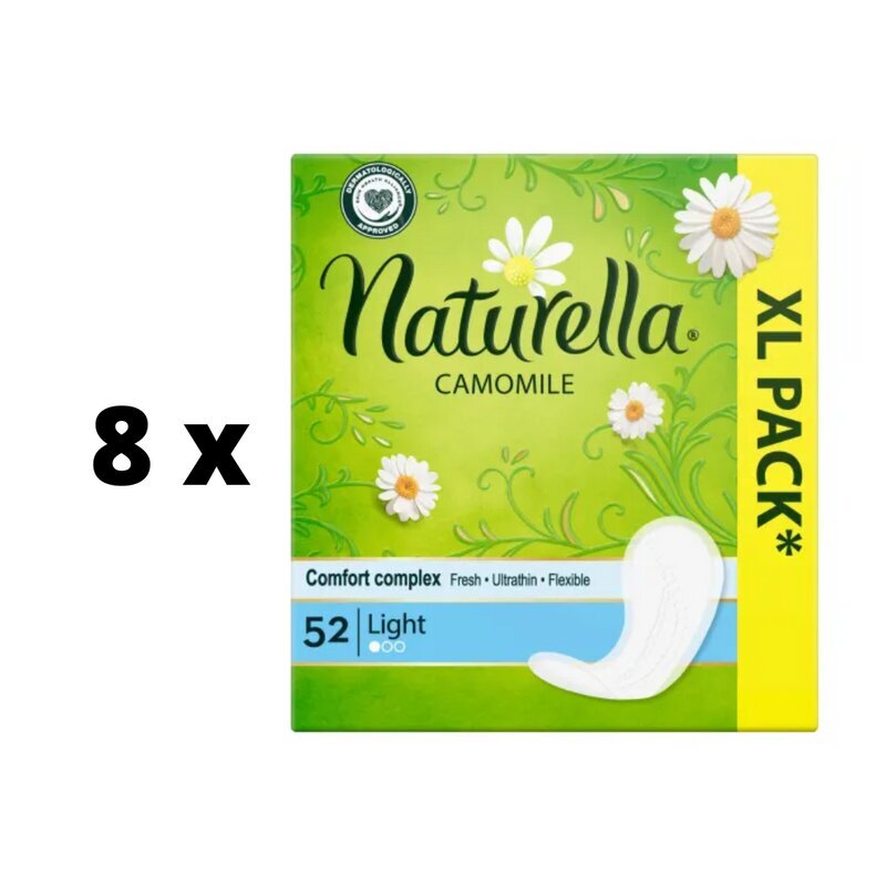 Hügieenisidemed NATURELLA Light Camomile Multiform, 52 tk x 8 tk pakendis цена и информация | Tampoonid, hügieenisidemed, menstruaalanumad | kaup24.ee