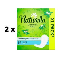 Hügieenisidemed NATURELLA Light Green Tea, 52 tk x 2 tk pakendis hind ja info | Tampoonid, hügieenisidemed, menstruaalanumad | kaup24.ee