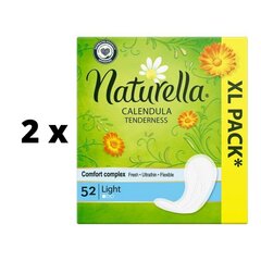 Hügieenisidemed NATURELLA Light Calendula, 52 tk x 2 tk pakendis hind ja info | Tampoonid, hügieenisidemed, menstruaalanumad | kaup24.ee