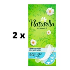 Hügieenisidemed NATURELLA Light Camomile, 20 tk x 2 pakki pakendis hind ja info | Tampoonid, hügieenisidemed, menstruaalanumad | kaup24.ee