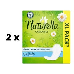 Салфетки гигиенические Naturella Светлая Ромашка, 52 шт. х 2 шт. упаковка цена и информация | Тампоны, гигиенические прокладки для критических дней, ежедневные прокладки | kaup24.ee