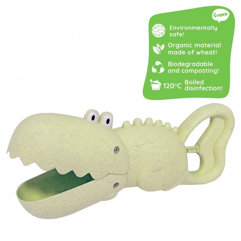 Krokodill labidas Woopie Green, roheline, roheline цена и информация | Liivakastid, liiv ja mänguasjad | kaup24.ee