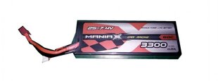 Aku 3300mAh 7.4V 60C HardCase ManiaX hind ja info | Akud | kaup24.ee