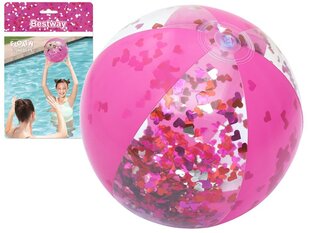 Täispuhutav pall Bestway "Heart", 41 cm, roosa hind ja info | Täispuhutavad veemänguasjad ja ujumistarbed | kaup24.ee