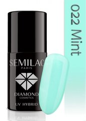 Geel küünelakk Semilac UV Hybrid 7 ml, 022 Mint hind ja info | Küünelakid, küünetugevdajad | kaup24.ee
