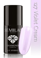 Geel küünelakk Semilac UV Hybrid 7 ml, 127 Violet Cream цена и информация | Лаки для ногтей, укрепители для ногтей | kaup24.ee