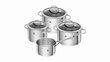 ZWILLING Essence pan set 4 pc(s) цена и информация | Potid ja kiirkeedupotid | kaup24.ee