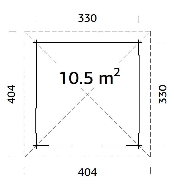 Aiapaviljon Juuli 10,5 m² hind ja info | Kuurid ja aiamajad | kaup24.ee