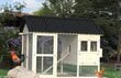 Kanakuut 3,2 × 2,1 m, plekk-katusega hind ja info | Kuurid ja aiamajad | kaup24.ee