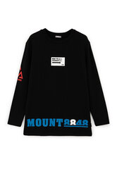 Футболка оверсайз черная с шрифтовыми принтами для мальчиков Gulliver цена и информация | Рубашки для мальчиков | kaup24.ee