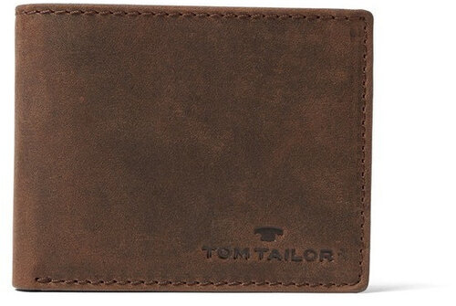 Кожаный кошелек Tom Tailor Ron для мужчин, коричневый цена и информация | Мужские кошельки | kaup24.ee