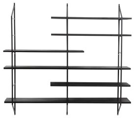 Полка Belfast, черная цена и информация | Полки | kaup24.ee