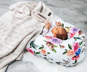 Подкова для сна, кормления малыша La Bebe™ Rich Maternity Pillow Art.49527 Pink Red Dots, 30x104 cм цена и информация | Детское постельное бельё | kaup24.ee