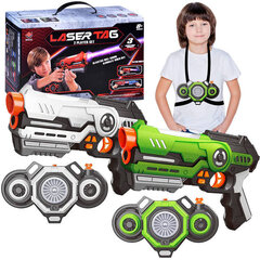 Laste laserpüssid, 2tk, valge ja roheline hind ja info | Poiste mänguasjad | kaup24.ee