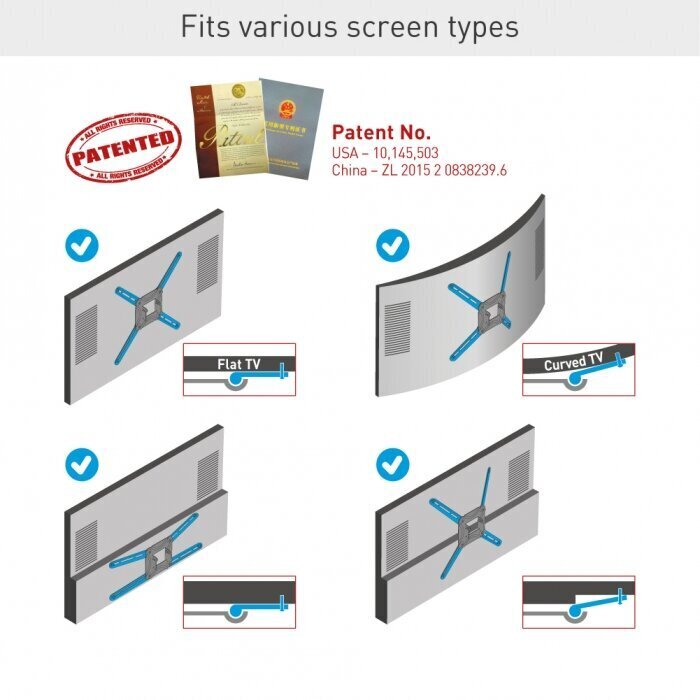 TV alus ratastel Barkan SW310H hind ja info | Teleri seinakinnitused ja hoidjad | kaup24.ee