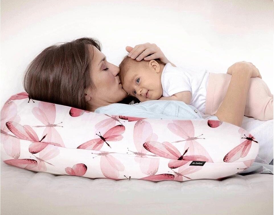La Bebe™ Rich Maternity Pillow Art.49551 Beige Pakaviņš mazuļa barošanai / gulēšanai / pakaviņš grūtniecēm , 30x104cm hind ja info | Beebide ja laste voodipesu | kaup24.ee