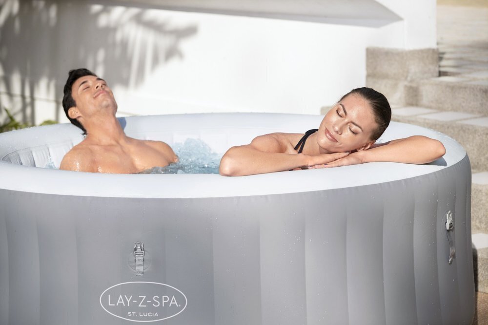 Bestway mullivann "Lay-Z-Spa ST.LUCIA", 3 inimest цена и информация | Basseinid | kaup24.ee