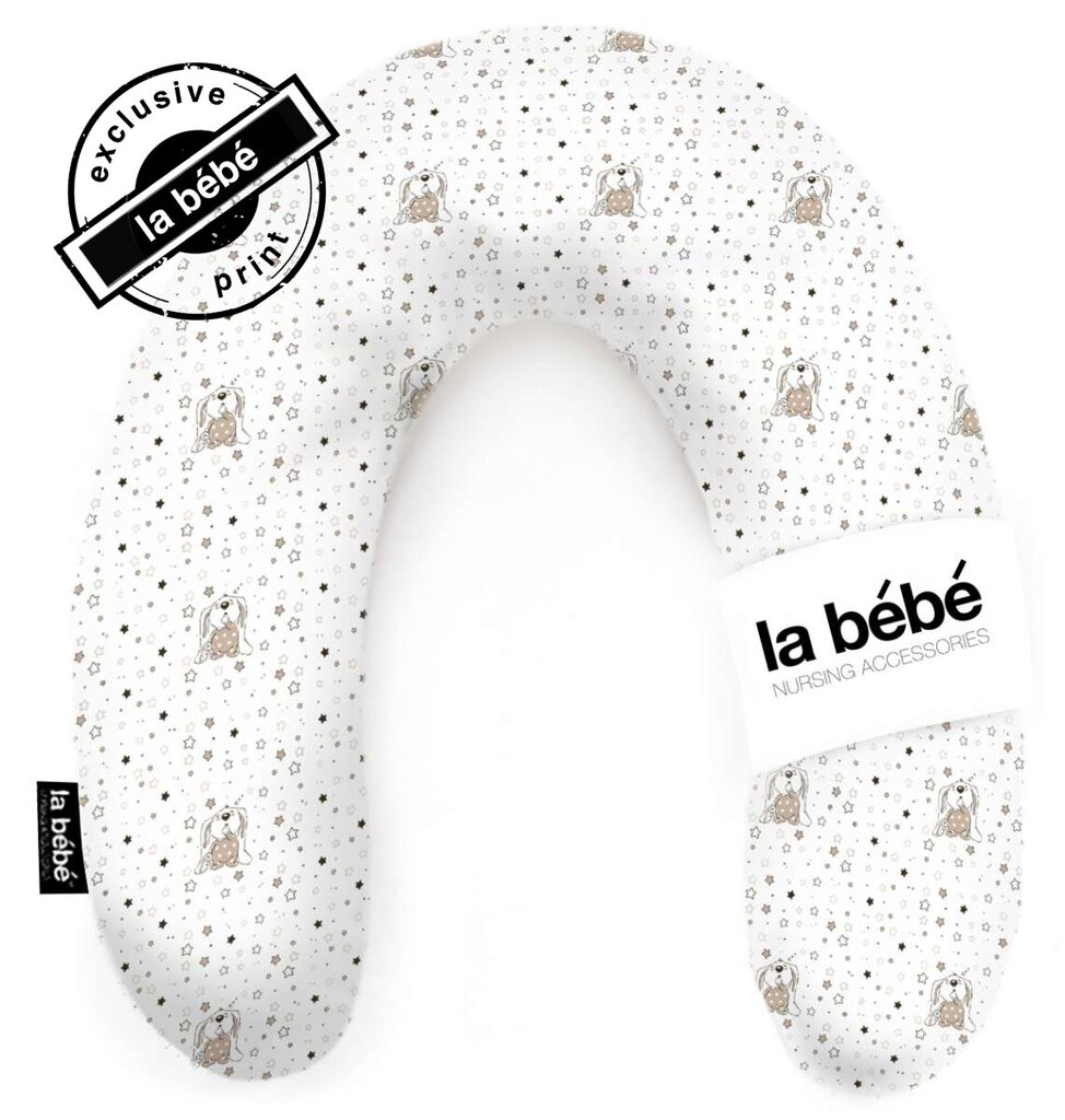 La Bebe™ Rich Maternity Pillow 30x104 Art.68297 Bunnies pakaviņš mazuļa barošanai / gulēšanai / pakaviņš grūtniecēm 30x104 cm цена и информация | Beebide ja laste voodipesu | kaup24.ee