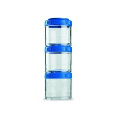 BlenderBottle Storage GoStak, Sinine (3 x 100 ml) hind ja info | Toidu säilitusnõud | kaup24.ee