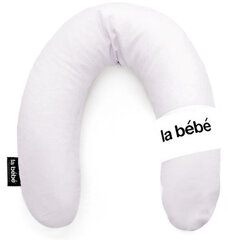 La Bebe™ Rich Maternity Pillow Art.78649 Light grey Pakaviņš (pakavs) mazuļa barošana, gulēšanai, pakaviņš grūtniecēm 30x104 cm hind ja info | Beebide ja laste voodipesu | kaup24.ee