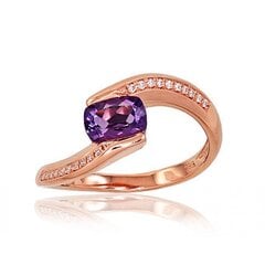 Золотое кольцо с бриллиантами "Комета VIII" из красного золота 585 пробы 4752263014121 цена и информация | Кольцо | kaup24.ee