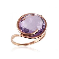 Sõrmus punasest kullast Diamond Sky "Amethyst Greatness VII", proov 585 4752263017207 цена и информация | Кольцо | kaup24.ee