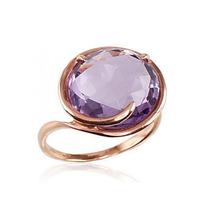 Sõrmus punasest kullast Diamond Sky "Amethyst Greatness VII", proov 585 4752263017207 hind ja info | Sõrmused | kaup24.ee