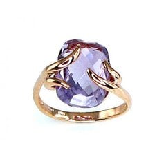 Sõrmus punasest kullast Diamond Sky "True Love II", proov 585 4752263017412 hind ja info | Sõrmused | kaup24.ee
