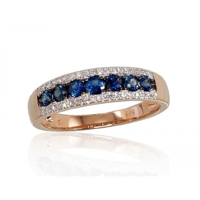 Sõrmus punasest kullast briljandiga Diamond Sky "Camellia IV", proov 585 4752263016460 hind ja info | Sõrmused | kaup24.ee