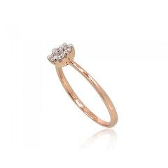Золотое кольцо с бриллиантами "Бриллиантовый Цветок II" из красного золота 585 пробы 4752263015333 цена и информация | Кольцо | kaup24.ee