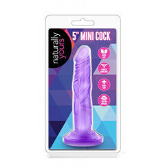 Классический дилдо naturally yours mini cock, 12.5 см, пурпурный цена и информация | Вибраторы | kaup24.ee