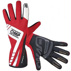 Men's Driving Gloves OMP First EVO Punane (Suurus L/XL) hind ja info | Mootorratta kindad, kaitsmed | kaup24.ee