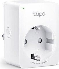 Розетка Tapo P110 TP-LINK Mini Smart Wi-Fi, белая цена и информация | Системы безопасности, контроллеры | kaup24.ee