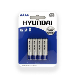 super alkaline aaa batteries 4 pcs цена и информация | Батарейки | kaup24.ee