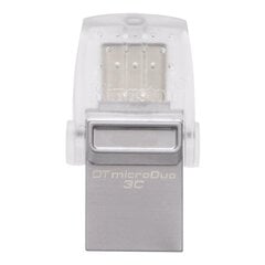 USB-mälupulk Kingston DTMicroDuo3C 128GB, USB 3.0 hind ja info | Mälupulgad | kaup24.ee
