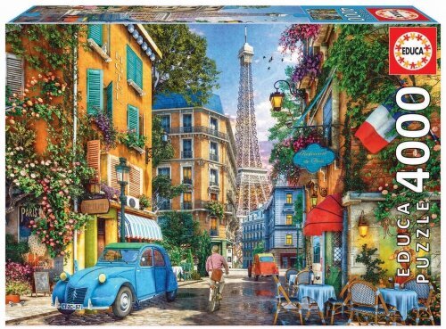 Educa - Puzzle 4000 Streets Of Paris hind ja info | Pusled | kaup24.ee