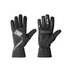 Мужские водительские перчатки OMP Rain K Чёрный цена и информация | Перчатки для турника и фитнеса | kaup24.ee