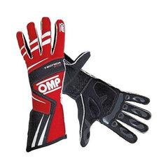 Men's Driving Gloves OMP Tecnica EVO Punane цена и информация | Перчатки для турника и фитнеса | kaup24.ee