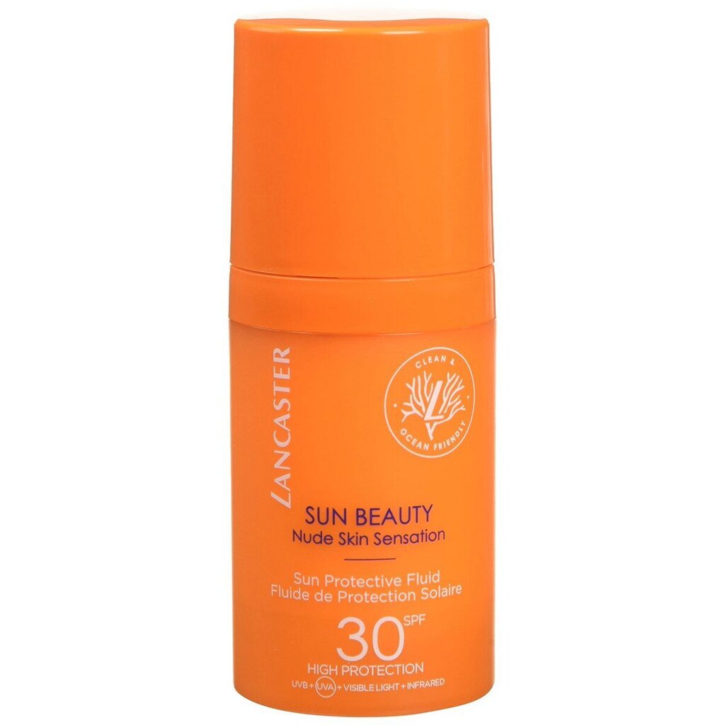 Lancaster Sun Beauty Protective Fluid SPF30 Sunscreen - Ochranný opalovací fluid na obličej a dekolt 30ml цена и информация | Päikesekreemid | kaup24.ee