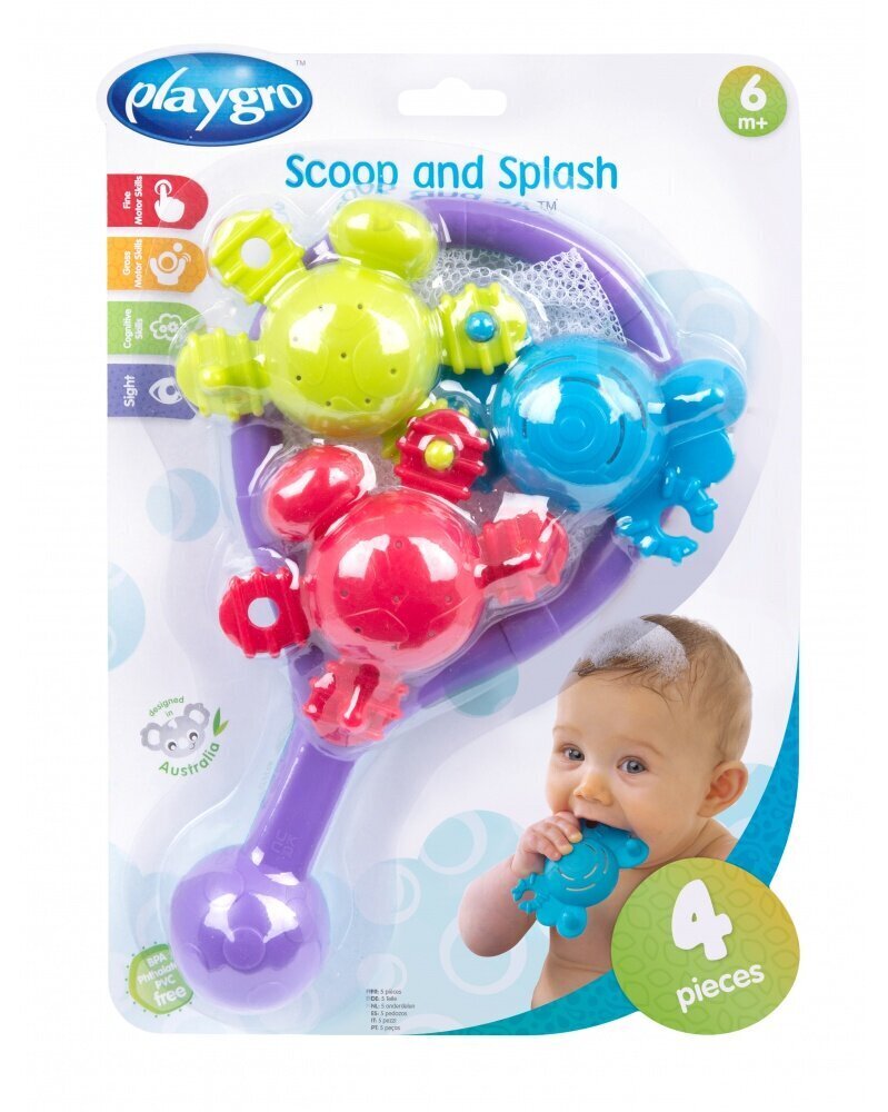 Vannimänguasjad Scoop & Splash Playgro, 188410 hind ja info | Imikute mänguasjad | kaup24.ee