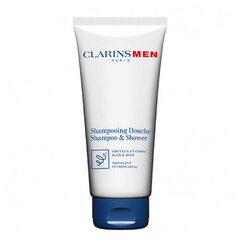 Juuksešampoon ja dušigeel meestele Clarins Men Shampoo & Shower 200 ml hind ja info | Šampoonid | kaup24.ee