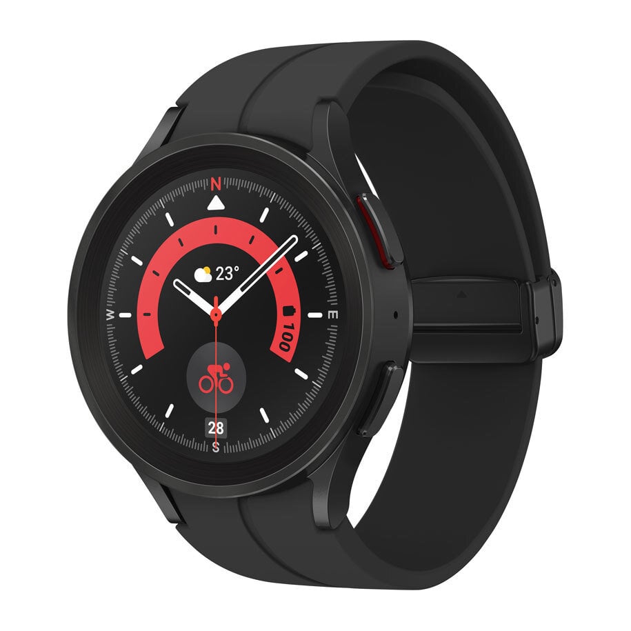 Samsung Galaxy Watch 5 Pro (LTE,45mm), Black Titanium SM-R925FZKAEUE hind ja info | Nutikellad (smartwatch) | kaup24.ee