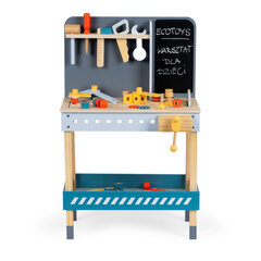 Mängu töölaud tööriistadega Ecotoys, 47-osaline hind ja info | Poiste mänguasjad | kaup24.ee