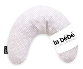 Подковка для сна, кормления малыша La Bebe™ Mimi Nursing Pearl Grey Satin Pillow Art.80959  19*46cм цена и информация | Детское постельное бельё | kaup24.ee