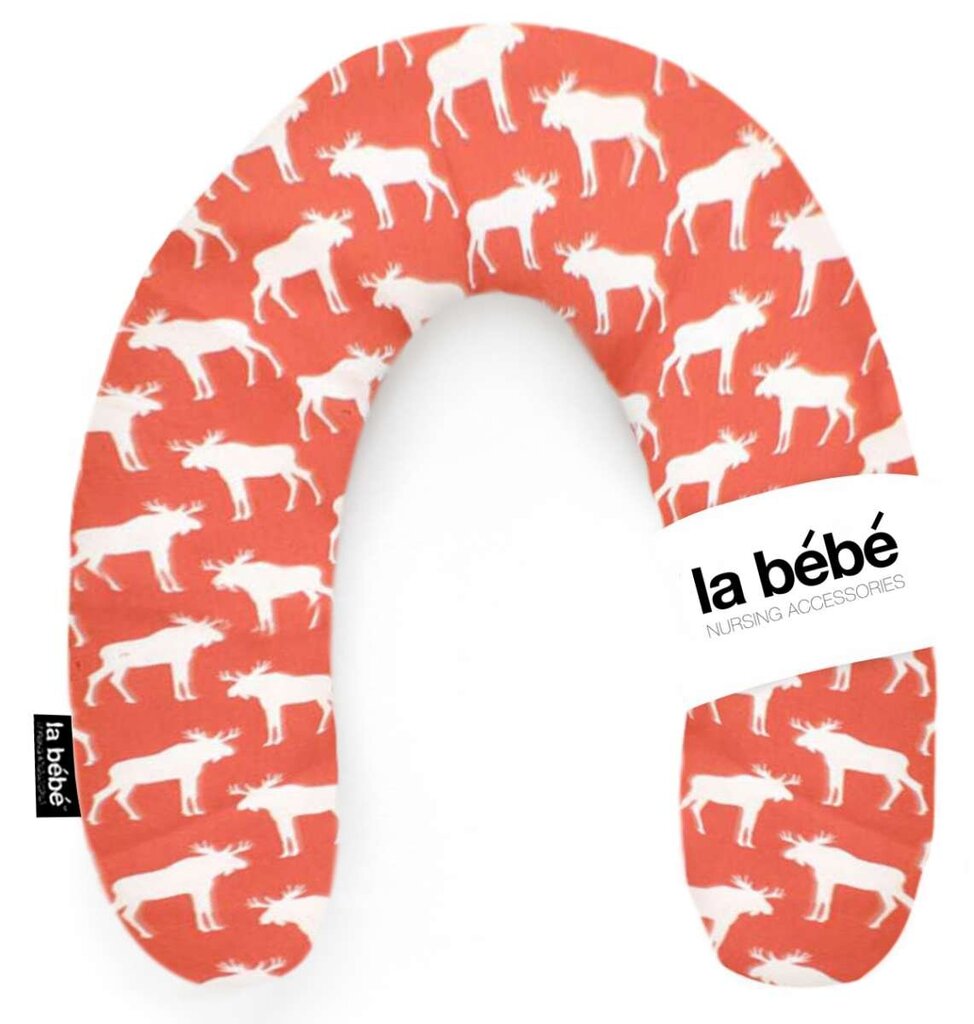 La Bebe™ Rich Art.82504 Cotton Nursing Maternity Pillow White Elk 30*175sm Imetamispadi цена и информация | Beebide ja laste voodipesu | kaup24.ee