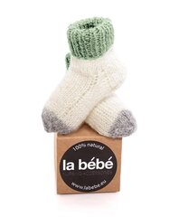 Натуральные шерстяные носочки для новорожденного La Bebe™ Lambswool Natural Eco Socks Art.134390 Beige цена и информация | Носки, колготки для мальчиков | kaup24.ee